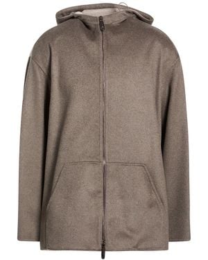 Giorgio Armani Taupe Jacket Cashmere - Brown