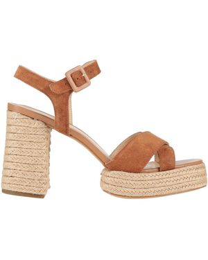 Miss Unique Sandals Leather - Brown