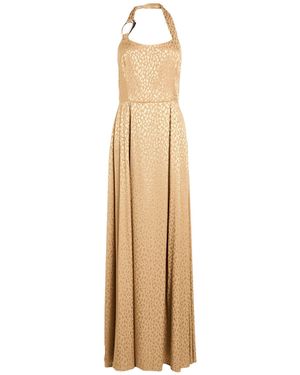 LUCKYLU Milano Sand Maxi Dress Viscose, Polyester - Metallic