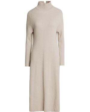 Antonelli Light Midi Dress Virgin Wool, Silk, Cashmere - Natural