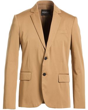 Dondup Camel Blazer Cotton, Silk, Elastane - Natural
