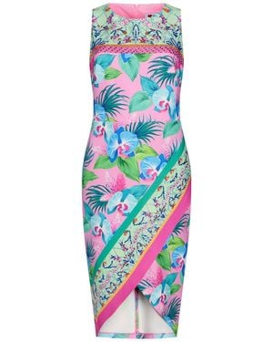 Gai Mattiolo Love To Love Midi Dress Polyester, Lycra - Blue