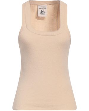 Semicouture Top Virgin Wool, Cashmere - Natural