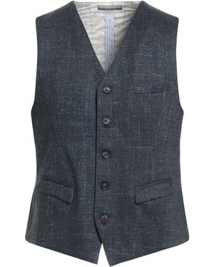 Mason's Midnight Tailored Vest Viscose, Polyamide, Elastane - Blue