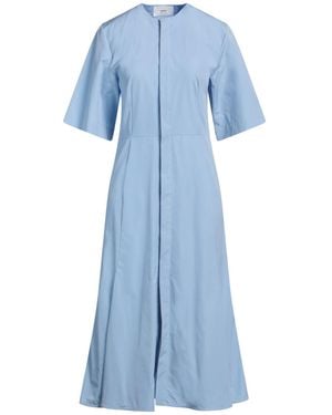 Ami Paris Sky Midi Dress Cotton - Blue