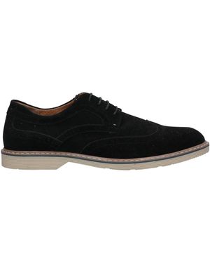 Tsd12 Lace-Up Shoes Textile Fibers - Black