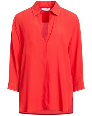Beatrice B. Top Acetate, Silk - Red