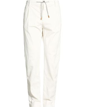 Eleventy Pants Cotton, Elastane - White