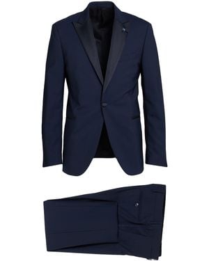 Lardini Suit Wool, Elastane - Blue