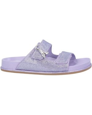 Rene Caovilla Sandals Textile Fibres - Purple