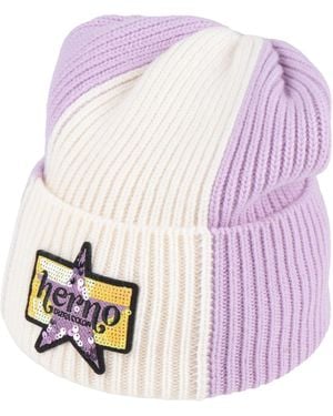 Herno Lilac Hat Wool - Pink