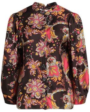 La Prestic Ouiston Dark Shirt Silk - Brown