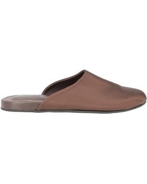Ancient Greek Sandals Mules & Clogs Textile Fibres - Brown
