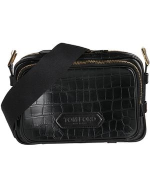 Tom Ford Cross-Body Bag Leather - Black