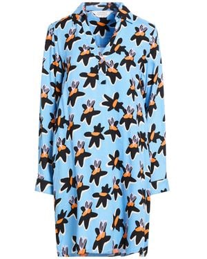 Compañía Fantástica Mini Dress Viscose - Blue