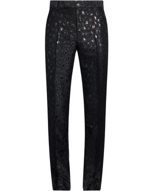 Versace Pants Acetate, Virgin Wool, Polyamide, Metallic Polyester - Black