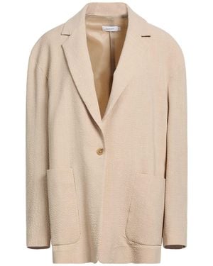 Barba Napoli Blazer Virgin Wool, Silk, Linen, Elastane - Natural