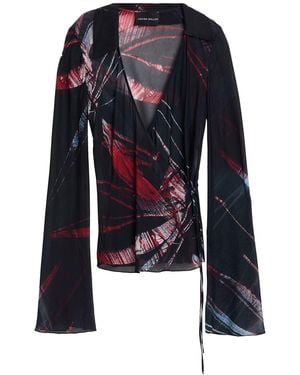 Louisa Ballou Top Silk, Elastane - Blue