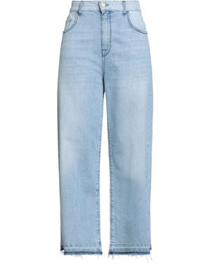 Manila Grace Jeans Cotton, Elastane - Blue