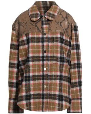 Dorothee Schumacher Shirt Virgin Wool, Lambskin - Brown