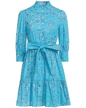 MC2 Saint Barth Mini Dress Cotton - Blue