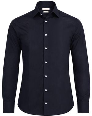 Bagutta Midnight Shirt Cotton, Elastane - Blue
