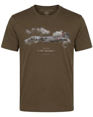 Aeronautica Militare Military T-Shirt Cotton - Green