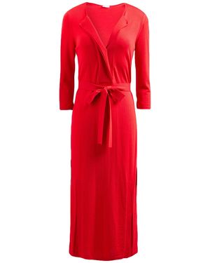 Malo Midi Dress Virgin Wool - Red