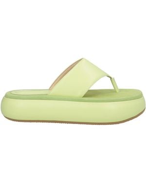 OSOI Lime Thong Sandal Leather - Green