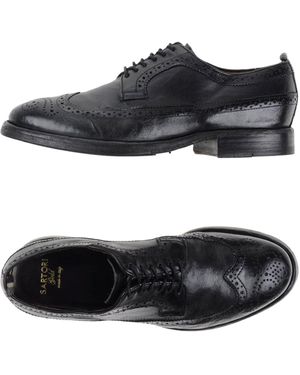 Sartori Gold Lace-up Shoe - Black