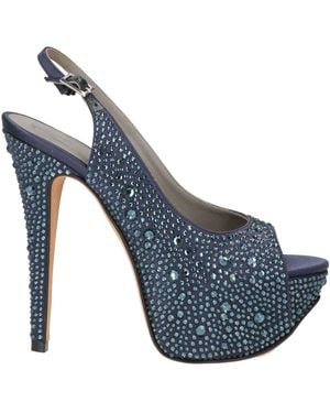 Gina Sandals Textile Fibres - Blue