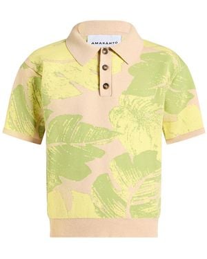 Amaranto Lime Polo Shirt Cotton - Yellow