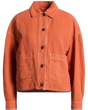 Brunello Cucinelli Jacket Cotton, Linen - Orange