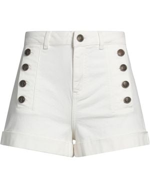 Twinset Denim Shorts Cotton, Elastane - Grey