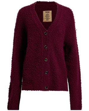 Uma Wang Burgundy Cardigan Wool, Cashmere, Polyamide, Elastane - Purple