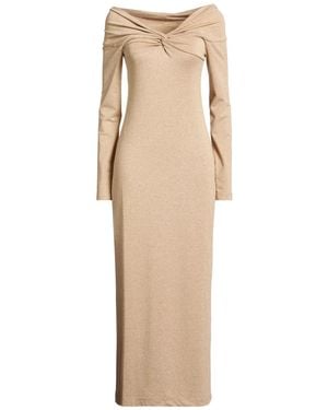Ottod'Ame Maxi Dress Viscose, Polyester, Polyamide, Elastane - Natural