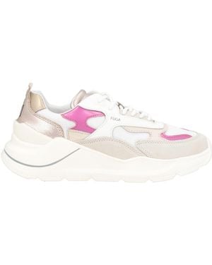 Date Sneakers Leather, Textile Fibers - Pink