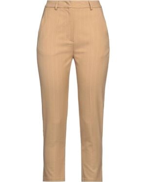 Cristinaeffe Pants Polyester, Viscose, Elastane - Natural