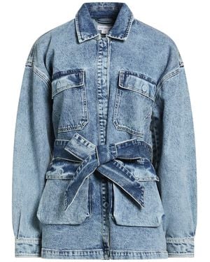 GOOD AMERICAN Denim Outerwear Cotton, Pre-Consumer Recycled Cotton, Elastane - Blue