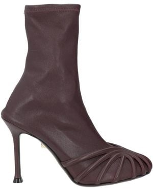 ALEVI Chocolate Ankle Boots Leather - Purple