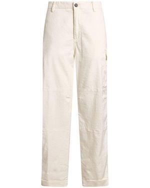 Eleventy Platinum Pants Linen, Cotton, Elastane - White
