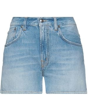 People Denim Shorts - Blue