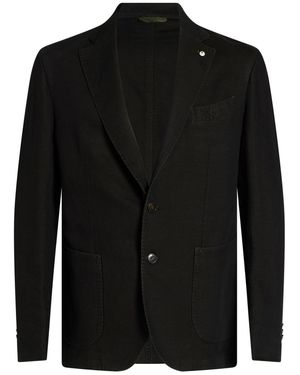 L.B.M. 1911 Blazer Linen, Cotton - Black