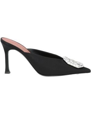 AMINA MUADDI Mules & Clogs Textile Fibers - Black