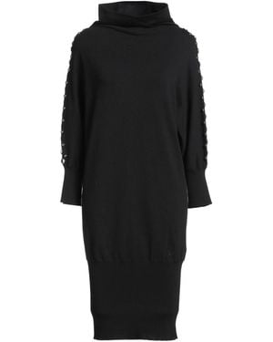 Liu Jo Midi Dress Viscose, Polyamide, Wool, Elastane - Black
