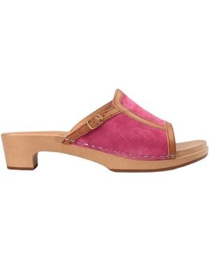 Swedish Hasbeens Mules & Clogs - Pink