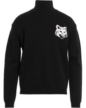 Maison Kitsuné Rollkragenpullover - Schwarz