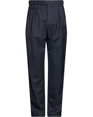 Brunello Cucinelli Midnight Trousers Virgin Wool - Blue