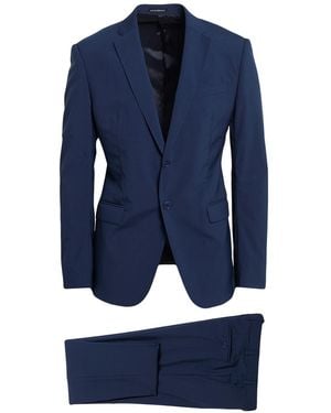 Emporio Armani Suit Virgin Wool, Polyester, Elastane - Blue