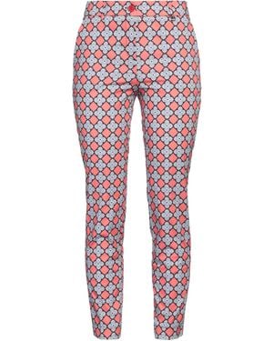 LUCKYLU  Milano Trousers Cotton, Elastane - Red